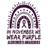 November Purple Alzheimers Awareness