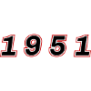 1951 Year Number