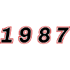 1987 Year Number