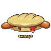 Saussage - hot dog ketchup