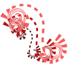 red ornament shaded
