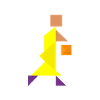 Basketball players - Tangram