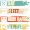 Mangia dormi radioamatore ripeti Operatore Amatoriale