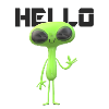 Hello Extraterrestrial Alien Funny
