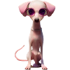 Italian wind chime dog