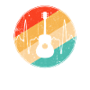 Guitare Retro Heartbeat