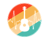 Guitare Retro Heartbeat