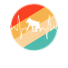 Affe Retro Herzschlag