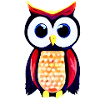 Owl with big curious eyes