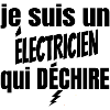 électricien qui déchire