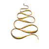 Golden Snake Christmas Tree