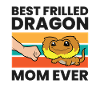 Lézard Dragon Curled Mama Meilleur