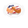 Armwrestler USA Flag Handwrestling