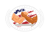 Armwrestler USA Flag Handwrestling