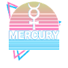 Mercury Alchemy Symbol Retro
