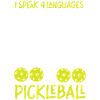 Pickleball Je parle 4 langues