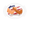 Armwrestler USA Flag Handwrestling