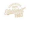 Garanti Établi en 1983 Anniversaire