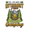 Retirement plan camping, retirement camper.