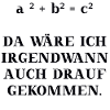 Mathe Mathematik Satz des Pythagoras Geschenkidee