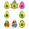 Art History Kawaii Avocados