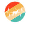 Deer Retro Heartbeat