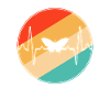 Papillon Rétro Heartbeat