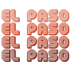 El Paso Gradient Retro Pattern