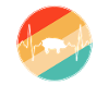 Pig Retro Heartbeat