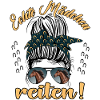 Echte Mädchen Reite Pferde Design