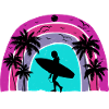 surf retro sunset