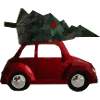 Christmas tree car
