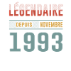 Légendaire Depuis Novembre 1993 Anniversaire