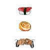 Grappige BJJ Sport Foodie Sushi Cinnamon Jiu Jitsu R