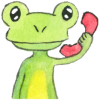 Frosch am Telefon