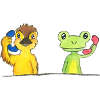 Ente und Frosch