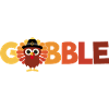 Gobble Turkey Kids Thanksgiving