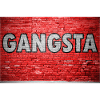 Gangster Brick Wall Graffiti