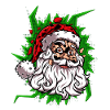 Weihnachtsmann frohe Weihnachten