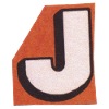 Retro letter J