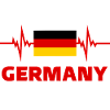 Germany Football heartbeat deutschland