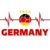 Germany Football heartbeat deutschland