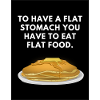 flache bauch flaches essen