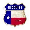 Mesquite Texas Crest Flag Design