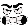Angry face