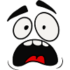 Scared face