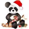 petit panda sucré pour Noël
