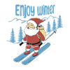 Santa Claus Enjoy Winter