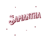 Samantha's name personalized