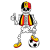 Skeleton Belgium Fan Belgian Football